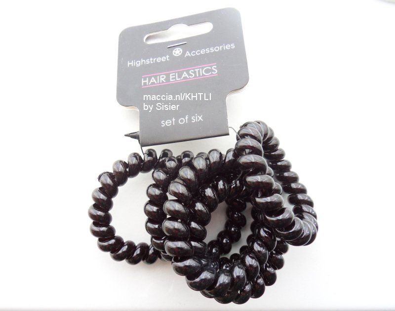 Plastic elastiekjes haar
