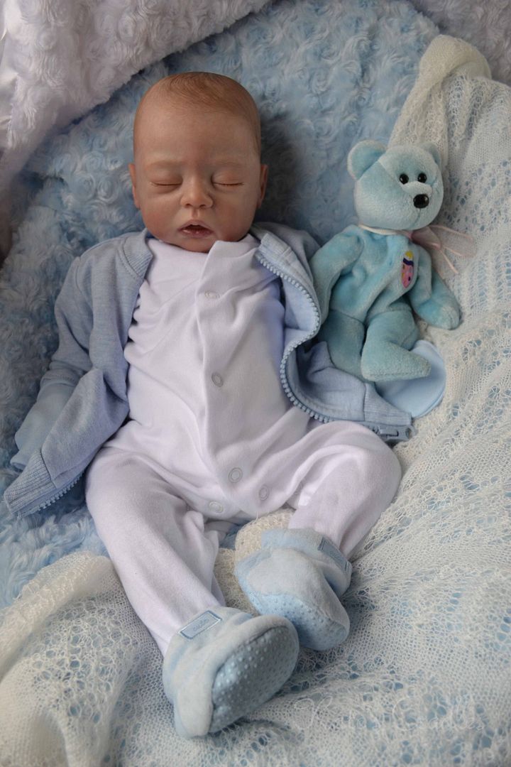 *Katescradles*" COSY " by LINDA SMITH Reborn Baby Doll So