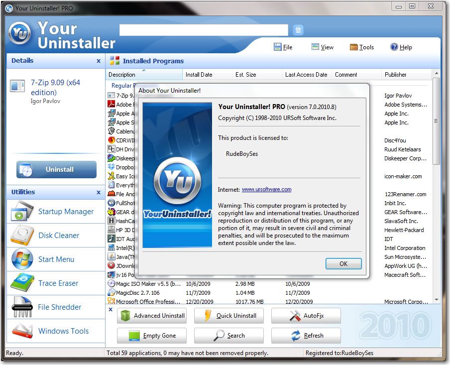 Your Uninstaller! PRO 2010 v7 0 2010 8 [KEYGEN][H33T][RBS] preview 1