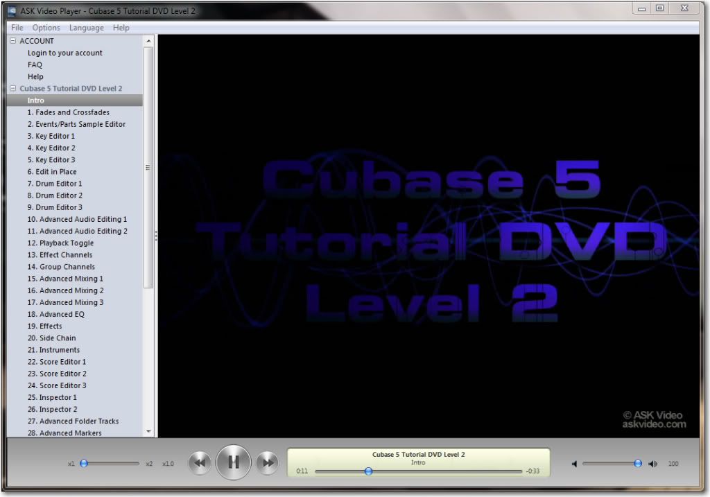 ASK Video Cubase 5 Tutorial Level 2 DVDR RBS preview 3