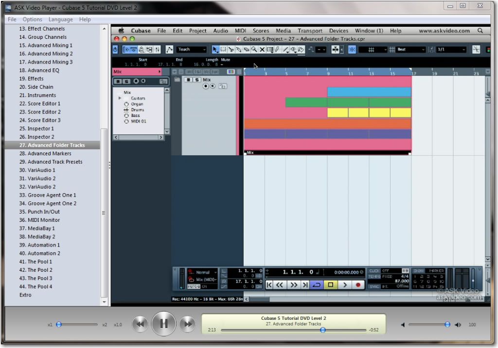 ASK Video Cubase 5 Tutorial Level 2 DVDR RBS preview 6
