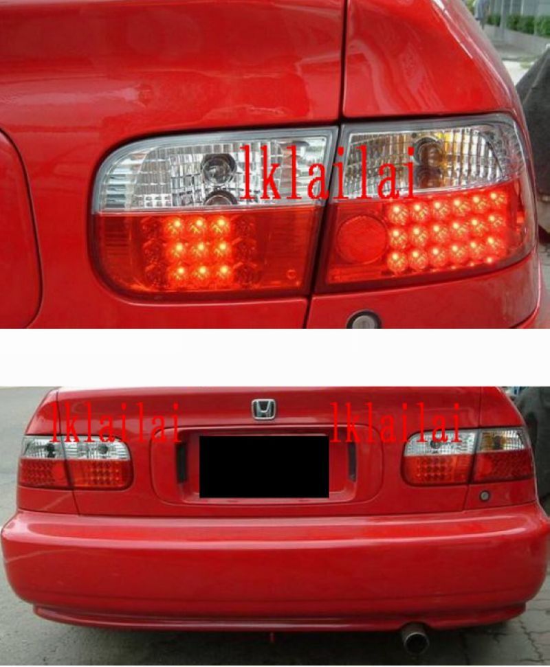 HondaCivicSREG92-954D3D2DFullLEDTailLampRedClear-.jpg Honda Civic SR,EG '92-95 4D3D2D Full LED Tail Lamp Red Clear-