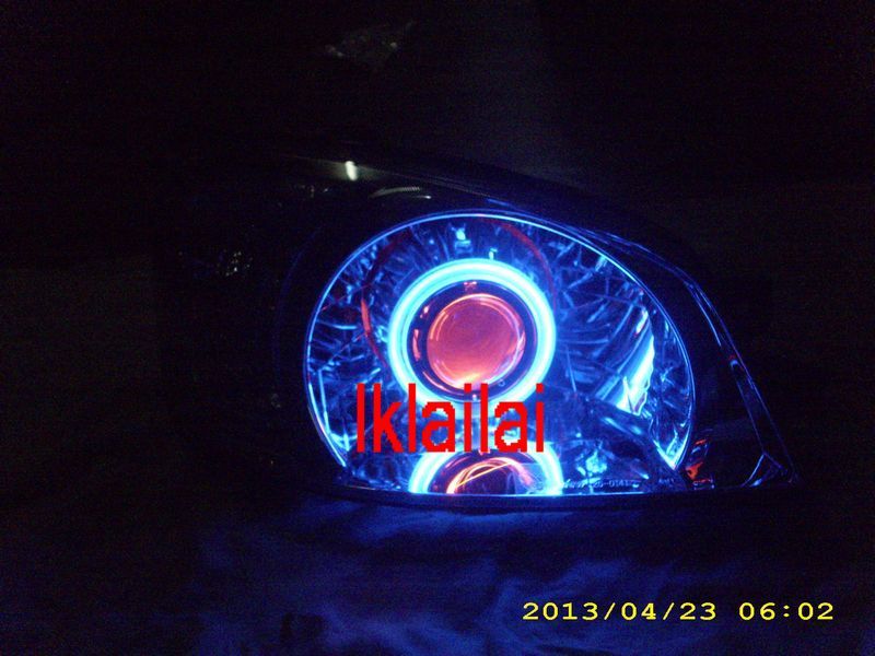 Hyundai GETZ '04-06 Projector Head Lamp Blue CCFL Ring Red Angle Eye-1 photo HyundaiGETZ04-06ProjectorHeadLampBlueCCFLRingRedAngleEye-2_zps115321c7.jpg