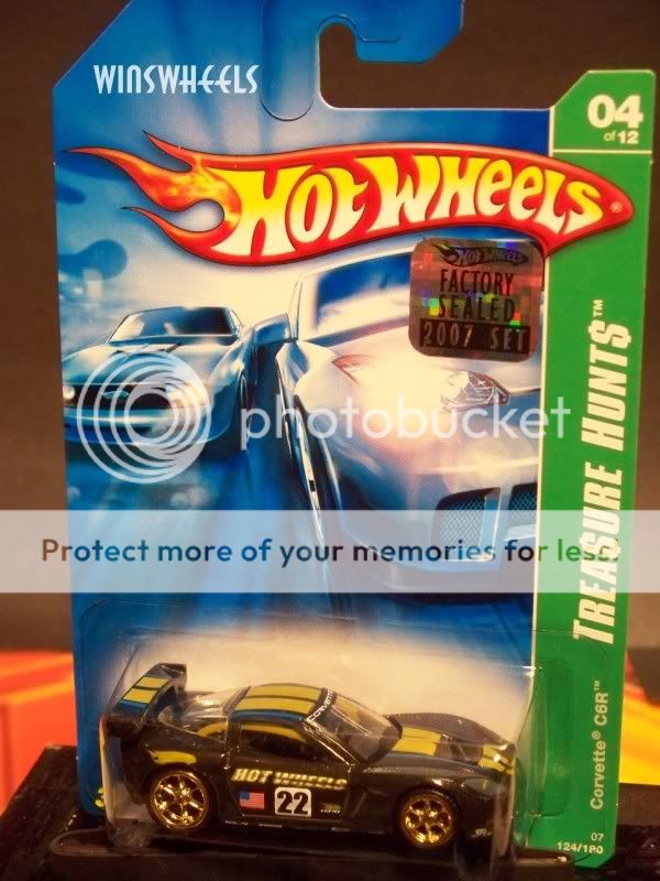 hot wheels 2007 TREASURE HUNT #124 CORVETTE C6R #10SUPR  