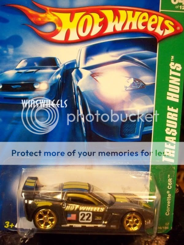 hot wheels 2007 TREASURE HUNT #124 CORVETTE C6R #10SUPR  