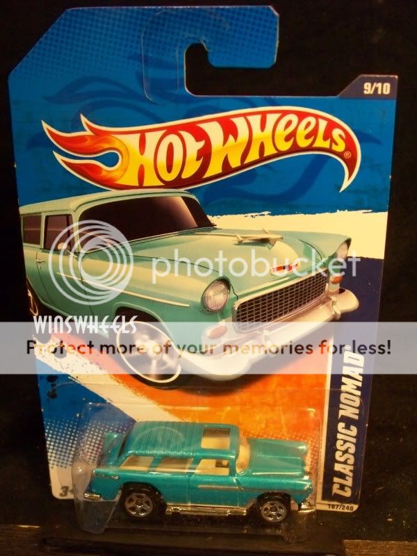 hot wheels 2010 #167 240 4 CLASSIC NOMAD TURQ 2011 CARD AM  