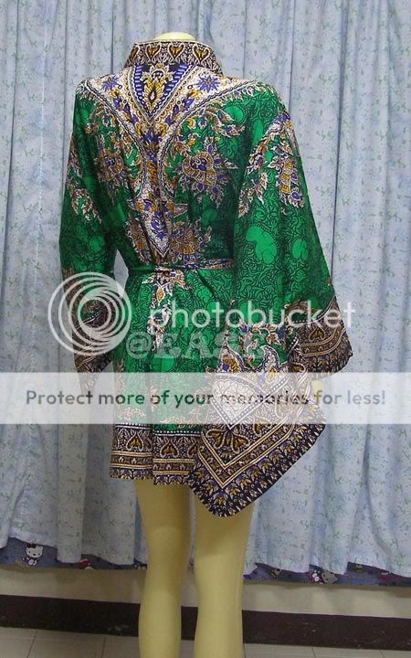 Cotton Dashiki KIMONO Dress /Bath Robe 1 size fit all  